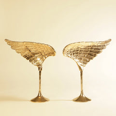 Lunares Gold Wing Sculpture