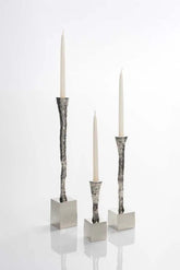 Nest Candle Holder in Nickel Silver