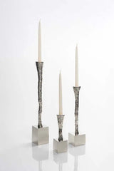 Nest Candle Holder in Nickel Silver