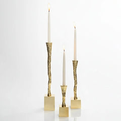 Nest Gold Plated Taper Candle Holder