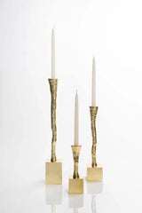 Nest Gold Plated Taper Candle Holder