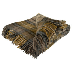 Highland Tweeds Natural Buchanan Pure Wool Throw