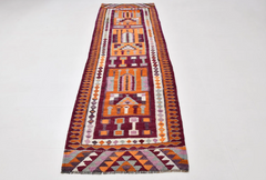 3'1" x 9'6" Vintage Anatolian Kilim Runner - Atlas & Kiln