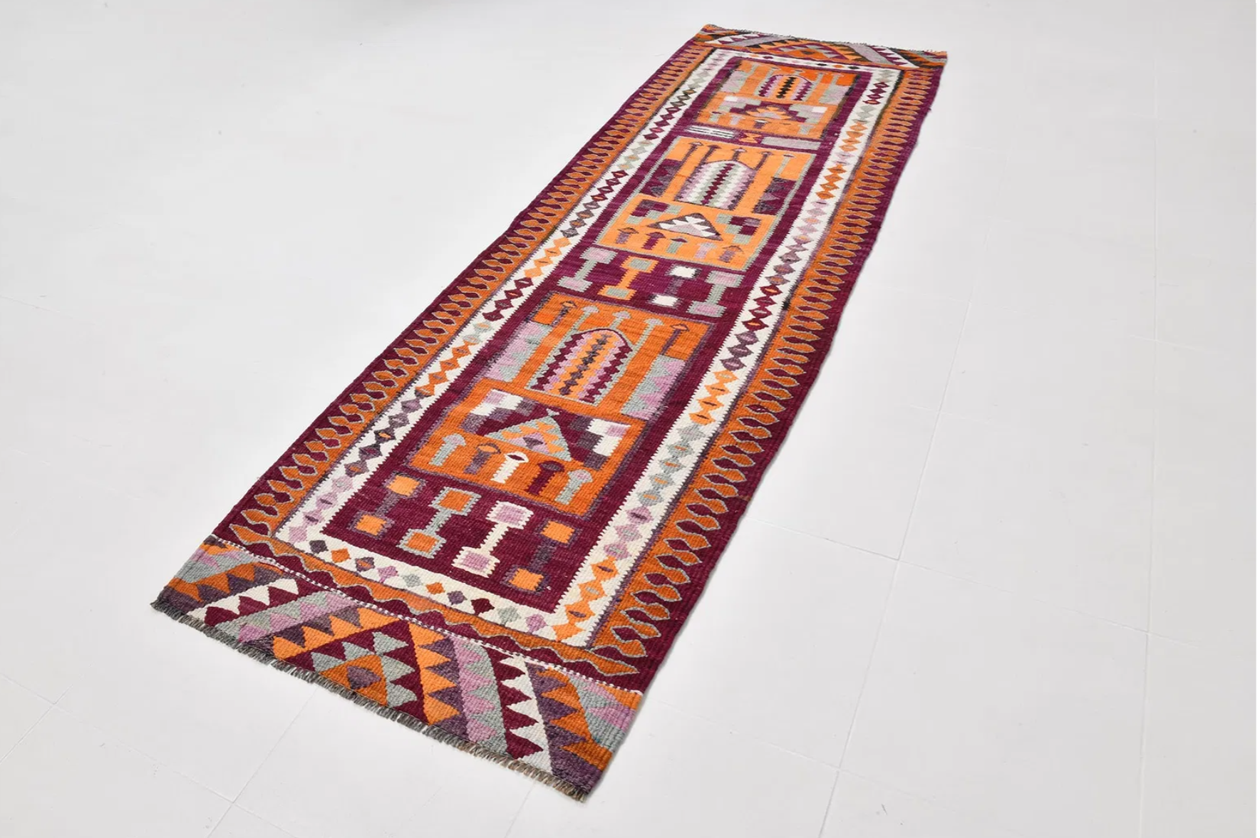 3'1" x 9'6" Vintage Anatolian Kilim Runner - Atlas & Kiln