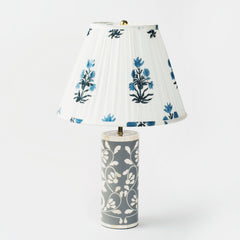 Floral Vines Bone Inlay Table Lamp Base - Atlas & Kiln