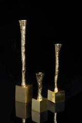 Nest Gold Plated Taper Candle Holder