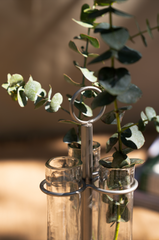 Floral Trio Recycled Glass Bud Vase