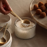 Loop Brass Condiment and Sugar Spoon