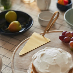 Loop Solid Brass Cake Server
