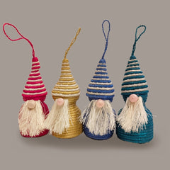 Handwoven Rwandan Gnome Ornament
