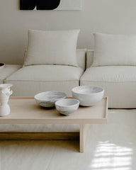 Hand Carved Bowls in White Marble - Multiple Sizes - Atlas & Kiln