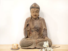 Tall Southeast Asian Bronze Buddha