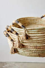 Natural Banded Betty Tray with Tassel - Atlas & Kiln