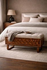 ‘U’ Chestnut Diamond Bench