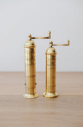 Atlas Brass Salt and Pepper Grinder Set