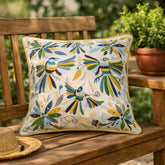 Green Colibrí Cushion Cover