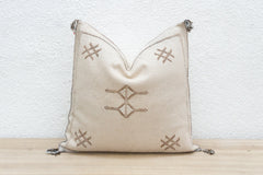 Oasis Linen Large Silk Rug Pillow