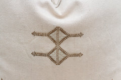 Oasis Linen Large Silk Rug Pillow