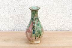 Antique Chinese Dragon Handle Ceremonial Vase