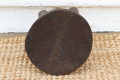 Earthy Hand-Hewn Wood Stool