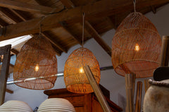 Tulum Handwoven Rattan Pendant Light - Atlas & Kiln