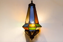 33-Inch Marrakech Multicolor Glass Lantern - Atlas & Kiln