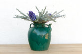 Antique Emerald Green Pottery Jar - Atlas & Kiln