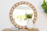 Round Mother of Pearl Inlay Mirror - Atlas & Kiln