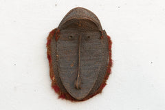 Large Antique Woven Rattan Yam Mask