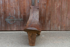 Rare Massive 19th Century Carved Lobi Chair