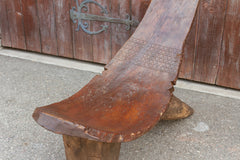 Rare Massive 19th Century Carved Lobi Chair
