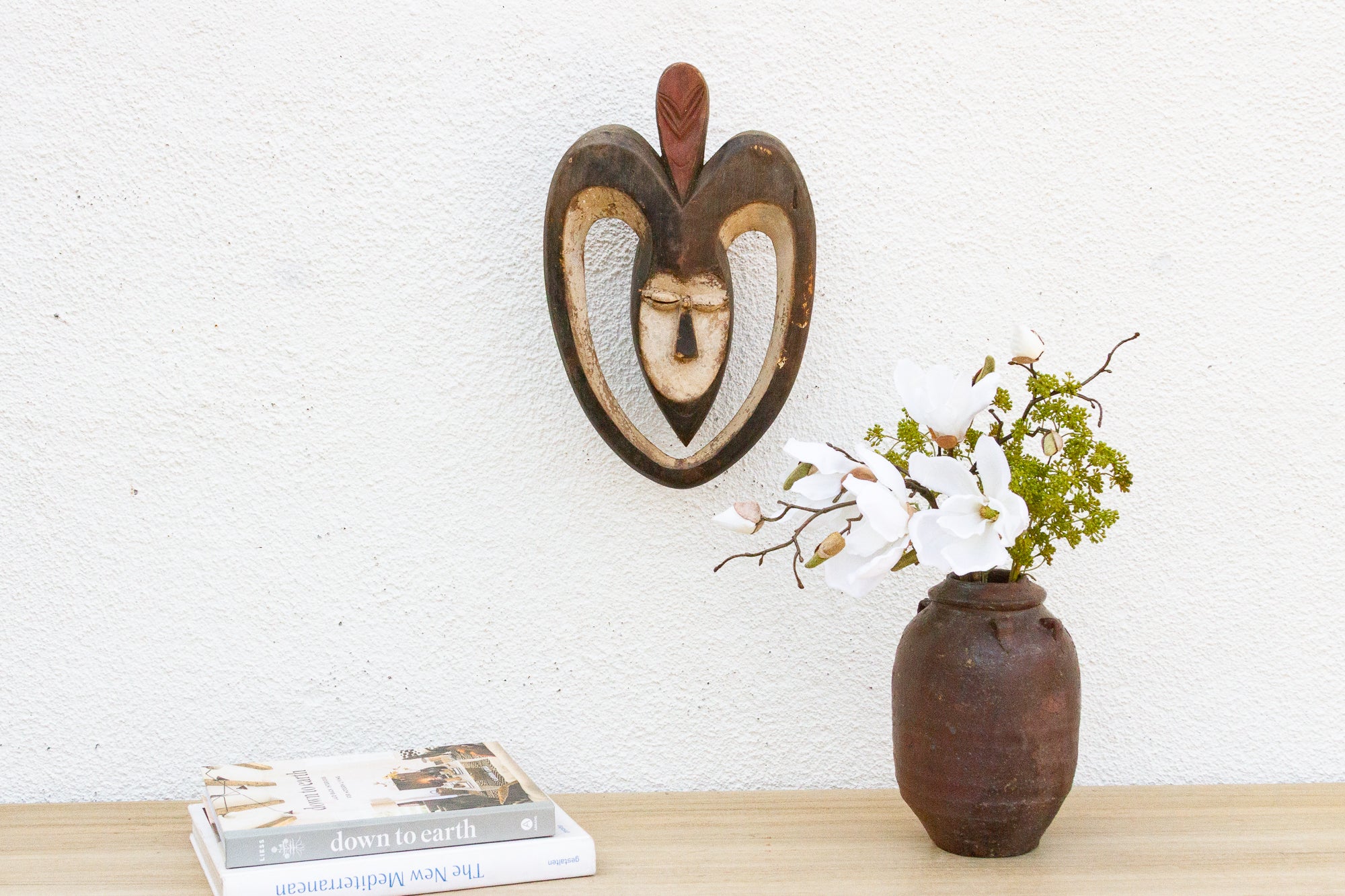 African Painted Kwele Protector Mask - Atlas & Kiln