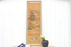 Antique Chinese Landscape Rural Life Painting