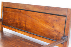 Mid 1800's Italian Walnut Heirloom Storage Bench