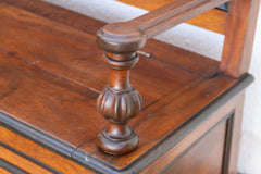 Mid 1800's Italian Walnut Heirloom Storage Bench