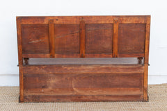 Mid 1800's Italian Walnut Heirloom Storage Bench