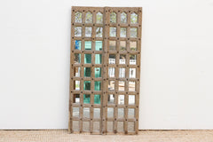 Tall Indian Colonial Door Mirror Panel