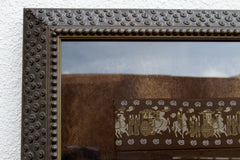 Framed Antique Lion Head Door Pulls