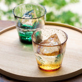 Ice Flower Handcrafted Japanese Rocks Glass Set