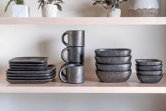 Longpi Pottery Square Bowl - Large