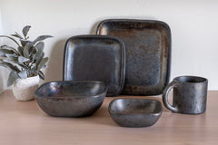 Longpi Pottery Square Bowl - Large