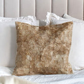 Natural Wild Silk Throw Pillow - 18"x18"