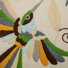 Green Colibrí Cushion Cover - Atlas & Kiln