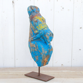 Antique Jodhpur Blue Horse Bust