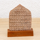 Antique Southeast Asian Buddhist Terracotta Votive Tablet