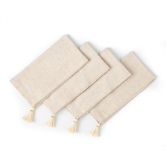 Handwoven Colombian Tassel Napkins – Set of 4 - Atlas & Kiln