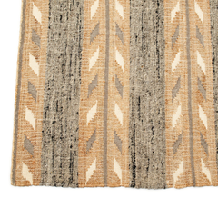 Uneven Arrows Handwoven Wool and Jute Rug - Atlas & Kiln