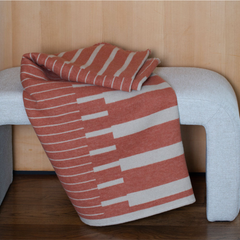 LUCA Austrian Recycled Cotton Striped Throw