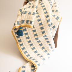 Indra Handwoven Cotton Sujani Throw