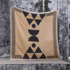 Sedona Hand Block-Printed Cotton Quilt